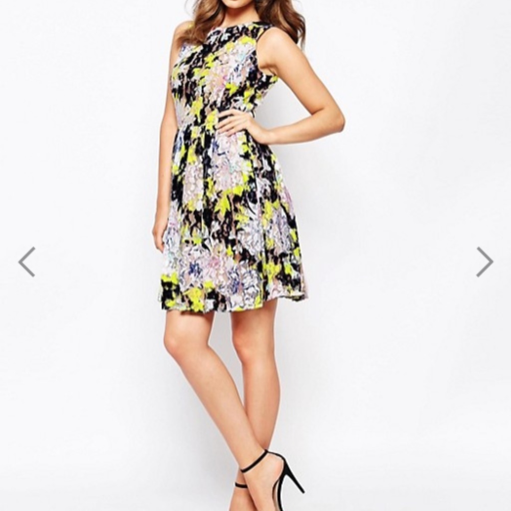 New French Connection Botanical Tripp Lace Skater - Picture 3 of 4